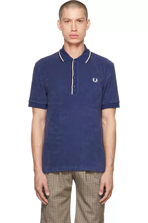 Fred Perry Men Polo Shirts - Navy Twin Tipped Polo