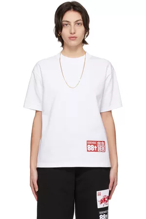 SSENSE WORKS Women Short Sleeve - SSENSE Exclusive 88rising White 'Double Happiness' T-Shirt