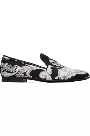 VERSACE Men Loafers - Black Barocco Loafers