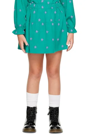 The Campamento Kids Green Stars Skirt