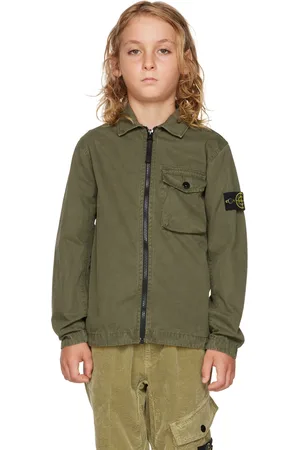 Stone Island Kids Khaki Pocket Jacket
