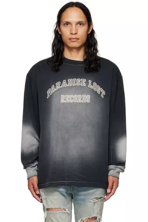 Alchemist Men Long Sleeve - Black 'Paradise Lost Records' Long Sleeve T-Shirt