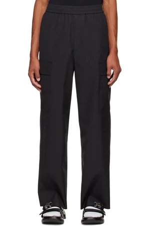 Givenchy Men Formal Pants - Gray Oversized Trousers