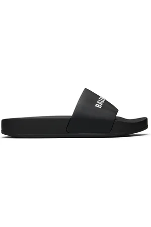Balenciaga Sandals - Kids Black Pool Slides