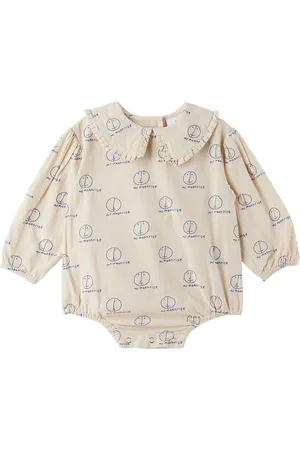 Wynken Baby Off-White Cresta Romper