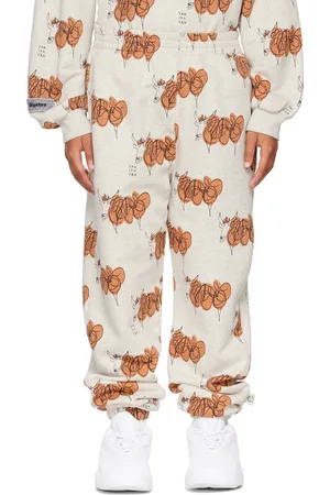 Wynken Kids Beige Yak Yak Yak Track Pants