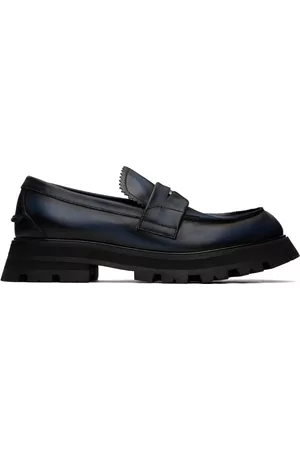 Alexander McQueen Men Loafers - Black Seal Loafers