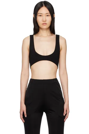 Atlein Black Cropped Tank Top