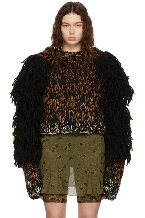 KNWLS Orange & Black Yeti Sweater