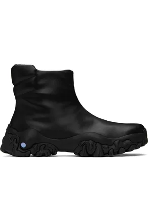 McQ Men Boots - Black Crimp Chelsea Boots