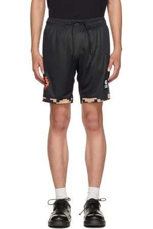 MARCELO BURLON Black Gradient Sport Shorts