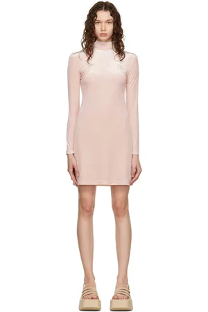 Rokh Pink Mask Mini Dress