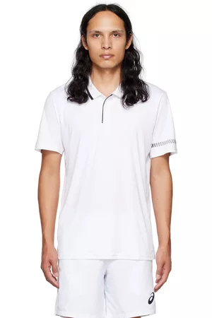 Asics Men Polo Shirts - White Court Polo
