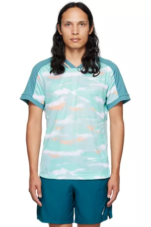 Asics Men T-shirts - Green Match T-Shirt