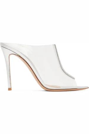 Gianvito Rossi Silver Sigma 105 Heeled Sandals