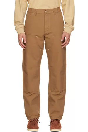 Carhartt Men Pants - Brown Double Knee Trousers