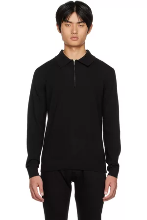 Tiger of Sweden Men Polo Shirts - Black Orbit Polo