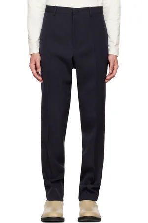 Jil Sander Black Creased Trousers