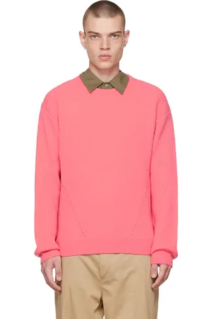 Solid Pink Crewneck Sweater