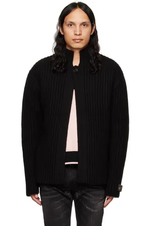 We11 Done Stand Collar Cardigan