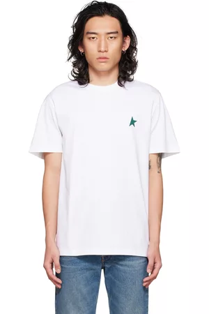 Golden Goose Men T-shirts - White Star T-Shirt