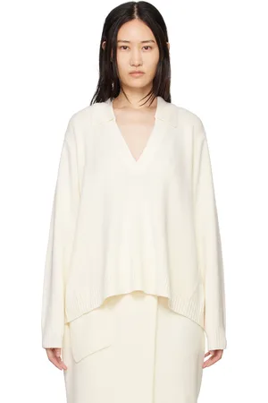 Subtle Le Nguyen Off-White Spread Collar Polo