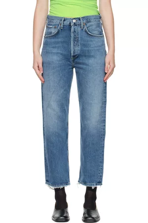 AGOLDE Women Jeans - Blue 90's Crop Jeans