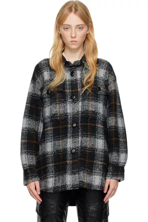Isabel Marant Women Coats - Gray Harveli Coat
