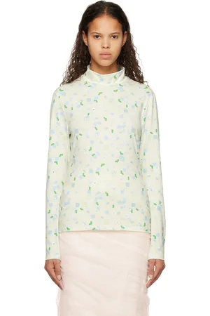 MINJUKIM Green Bari Flower Long Sleeve T-Shirt