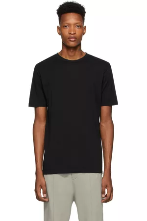 Haider Ackermann Men Short Sleeve - Black Logo Printed T-Shirt