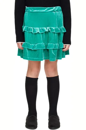 The Campamento Kids Green Ruffle Skirt