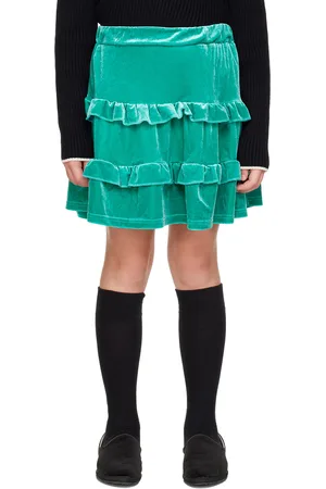 The Campamento Kids Green Ruffle Skirt