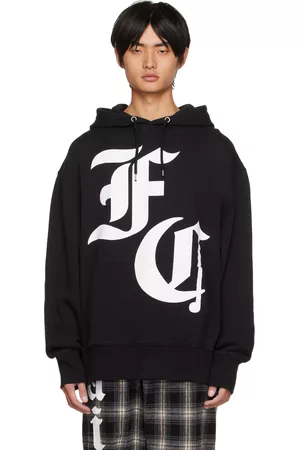 FAITH CONNEXION Men Hoodies - Black Big Hoodie