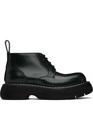 Bottega Veneta Khaki Swell Lace-Up Boots