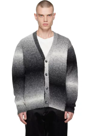 Joseph Men Cardigans - Gray Gradient Cardigan