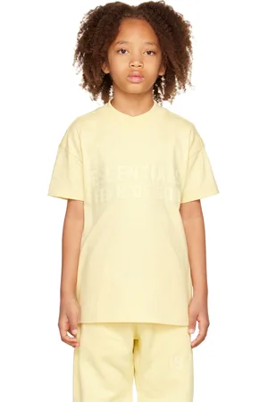 FEAR OF GOD Kids Yellow Logo T-Shirt