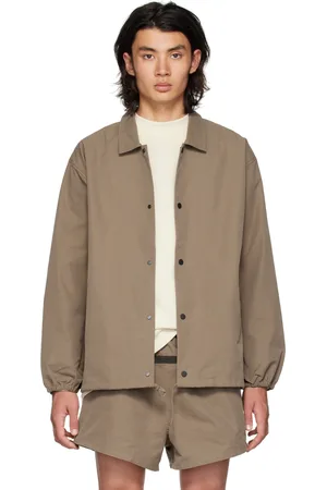 FEAR OF GOD Brown Drawstring Jacket