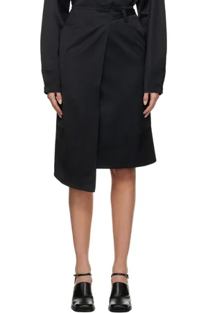 OUR LEGACY Black Work Sarong Midi Skirt