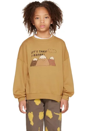 The Campamento Kids Tan Mountains Sweatshirt