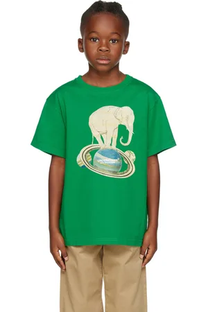 UNDERCOVER Kids Green Elephant T-Shirt