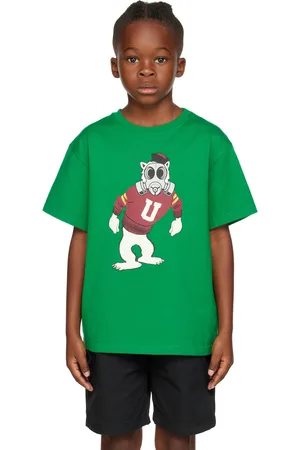 UNDERCOVER Kids Green Varsity T-Shirt