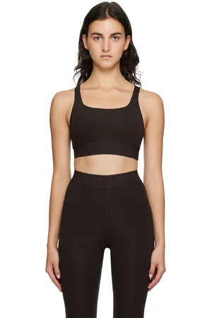 Vaara Brown Scoop Neck Sports Bra