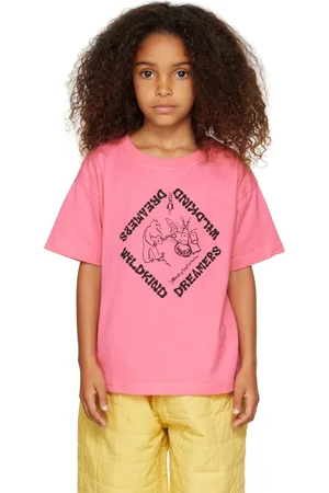 Wildkind Short Sleeve - Kids Pink Oversized Dreamers Diamond T-Shirt