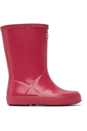 Hunter Pink First Classic Gloss Rain Boots