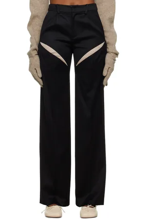 RUI Black Cutout Trousers