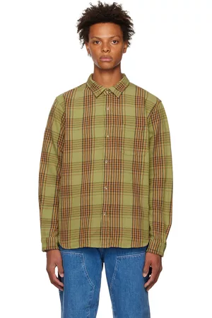 STUSSY Men Shirts - Green Laguna Shirt