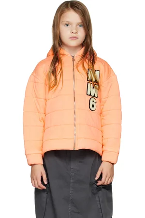 Maison Margiela Kids Pink Quilted Hoodie