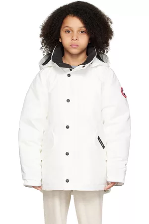 Canada Goose Kids White Logan Down Parka