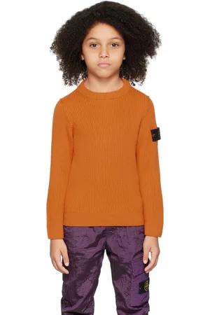 Stone Island Kids Orange Patch Sweater