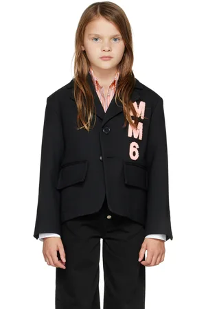 Maison Margiela Kids Black Patch Blazer